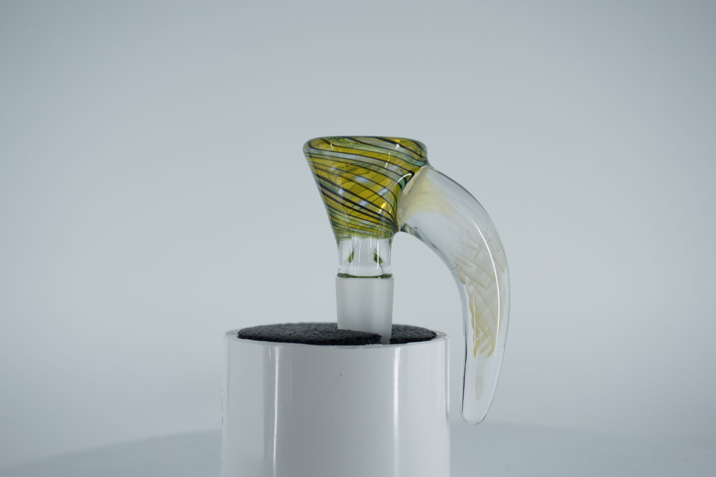 14mm Slide - Green/Yellow Claw (Maritime Glassworks)