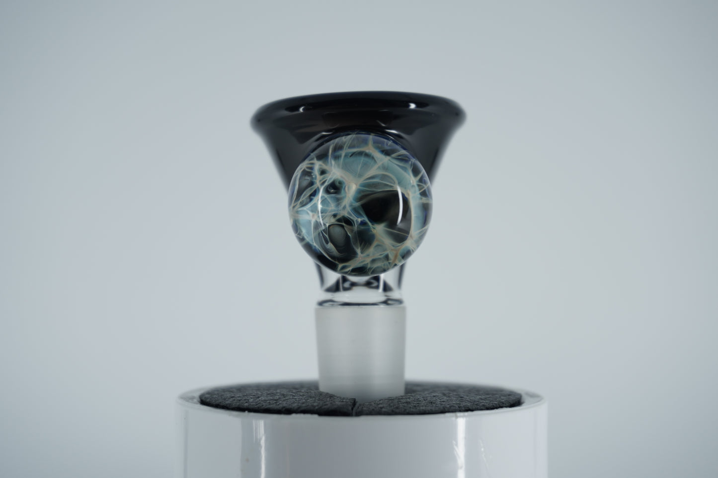 14mm Slide - Black Marble (Maritime Glassworks)