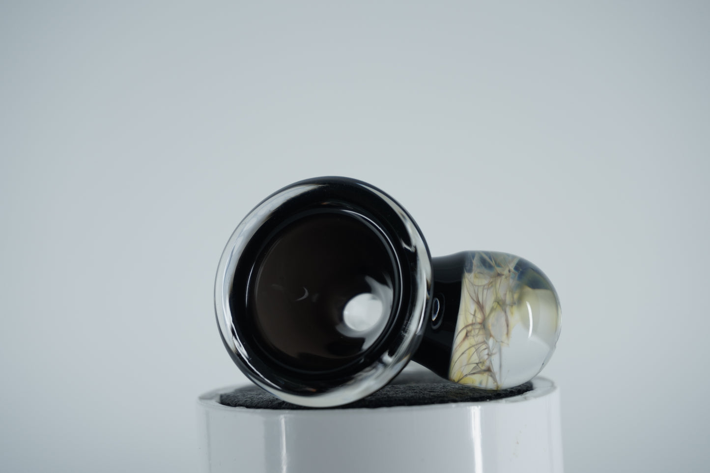 14mm Slide - Black Marble (Maritime Glassworks)