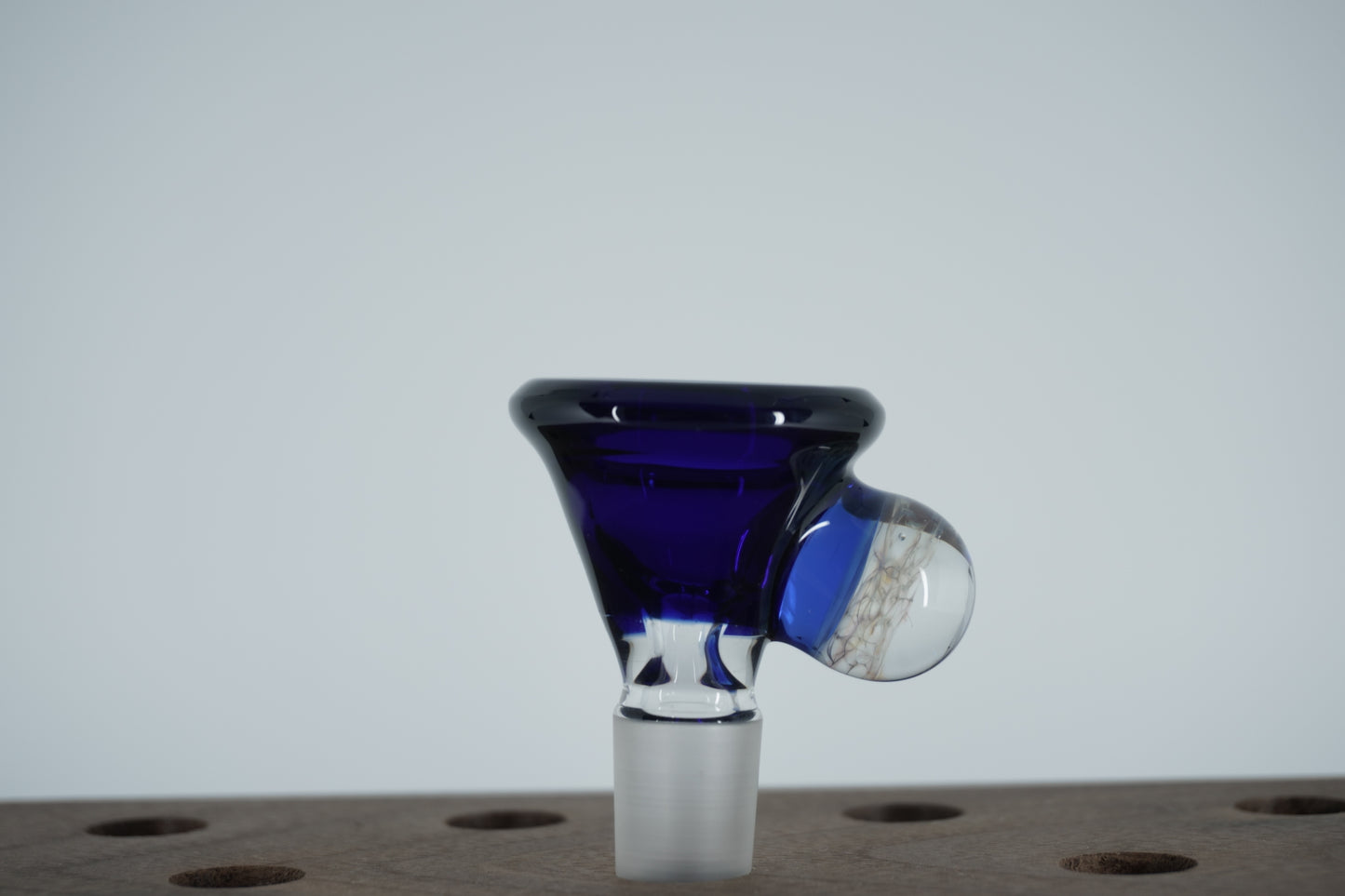 14mm Slide - Blue/Purple Marble (Maritime Glassworks)