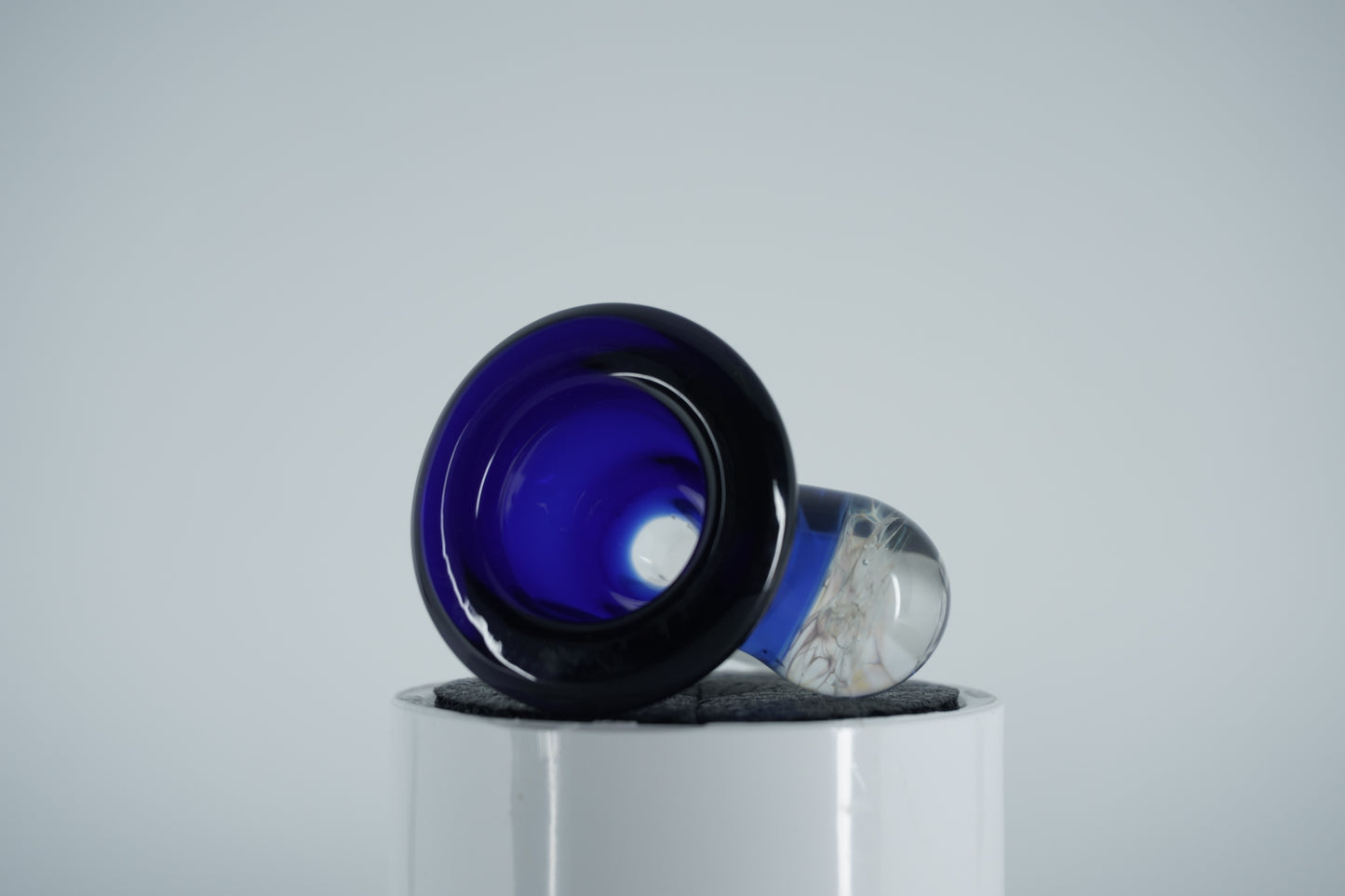 14mm Slide - Blue/Purple Marble (Maritime Glassworks)