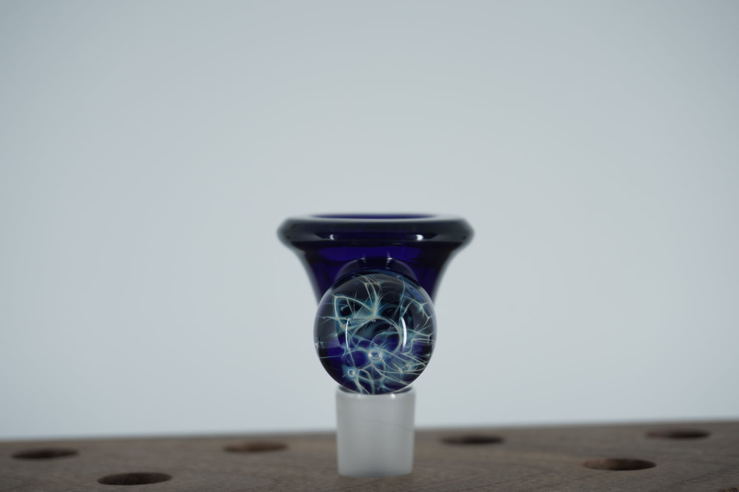 14mm Slide - Blue/Purple Marble (Maritime Glassworks)