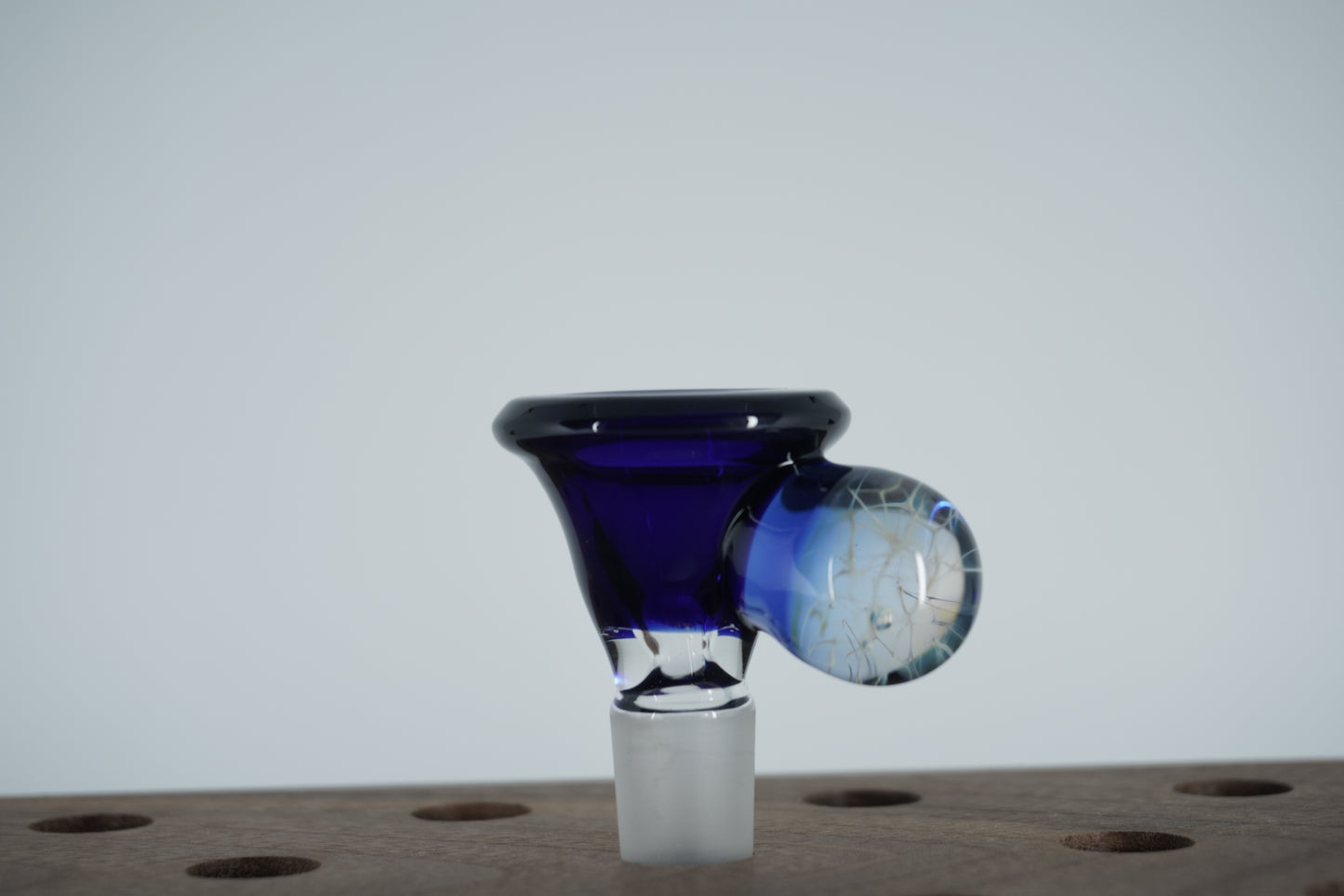 14mm Slide - Blue/Purple Marble (Maritime Glassworks)