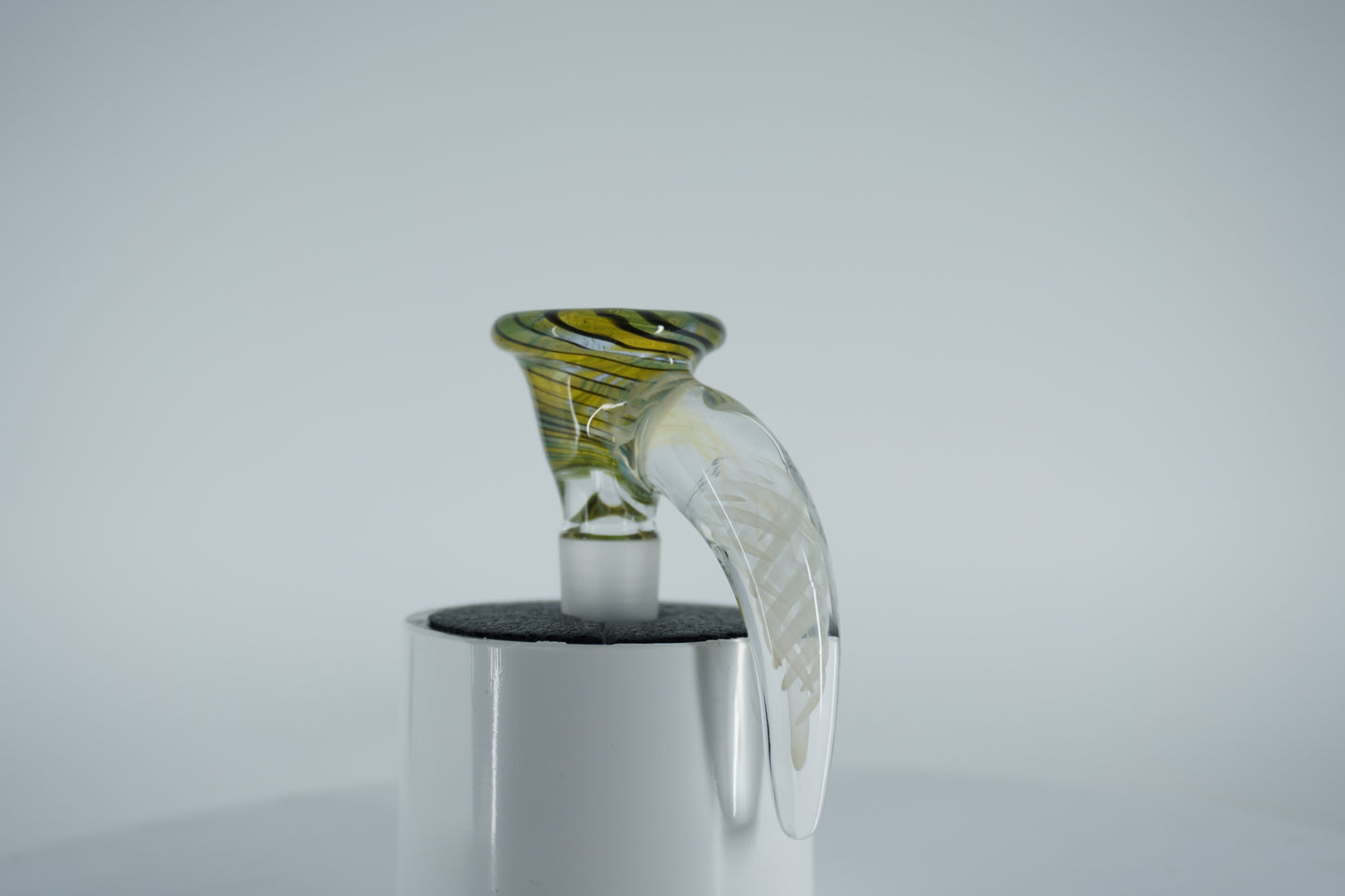 14mm Slide - Green/Yellow Claw (Maritime Glassworks)