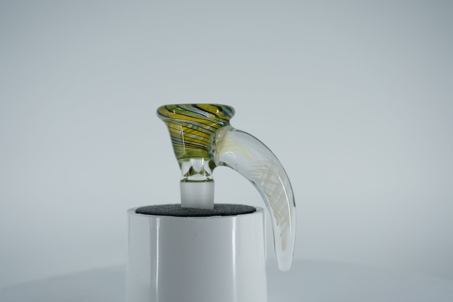 14mm Slide - Green/Yellow Claw (Maritime Glassworks)