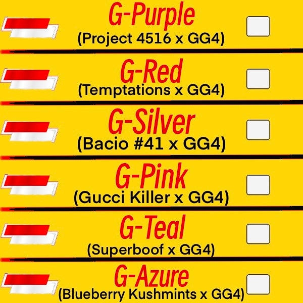 The Original GG4 Lineup - Fisherman Seeds