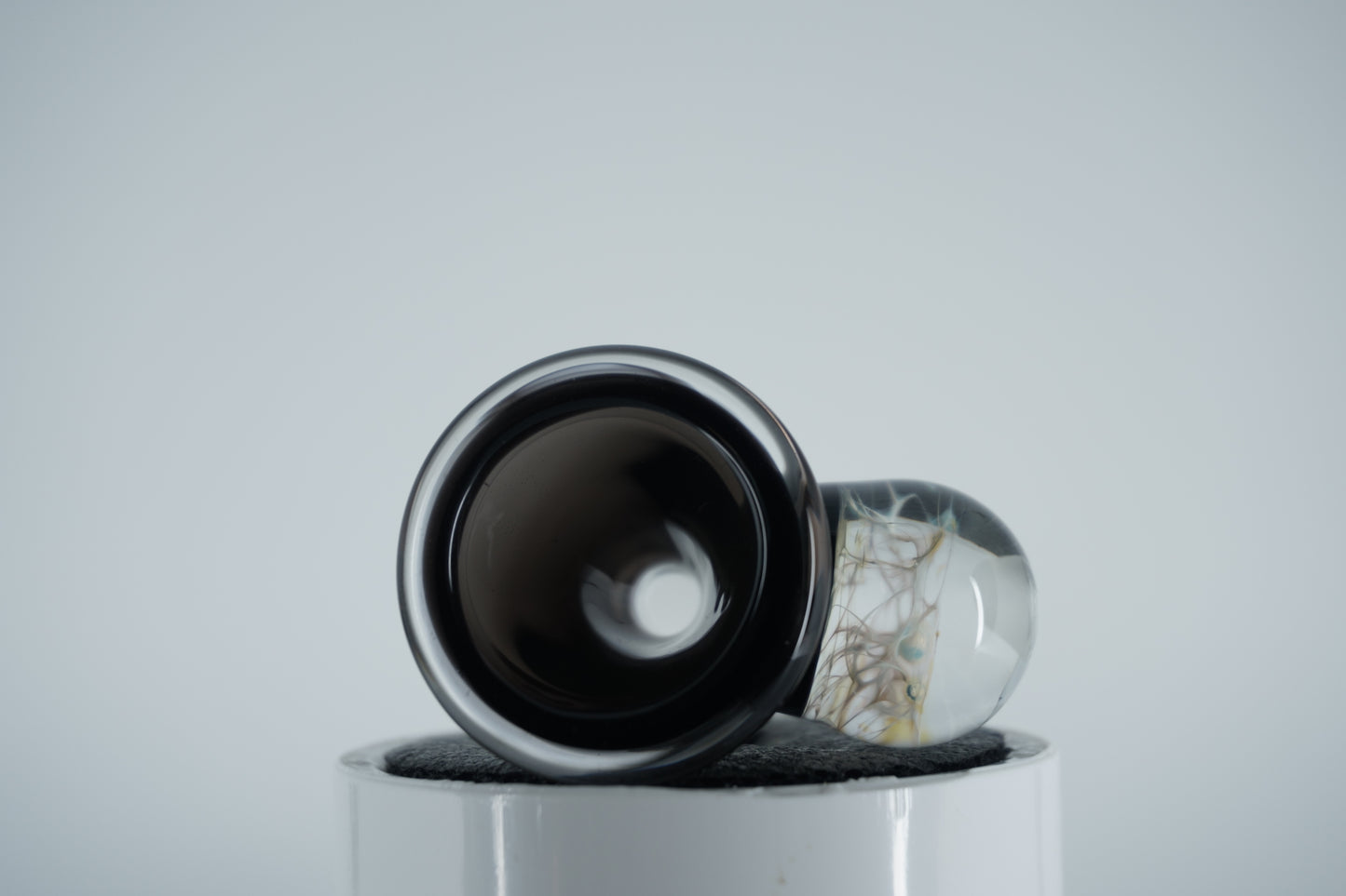 14mm Slide - Black Marble (Maritime Glassworks)