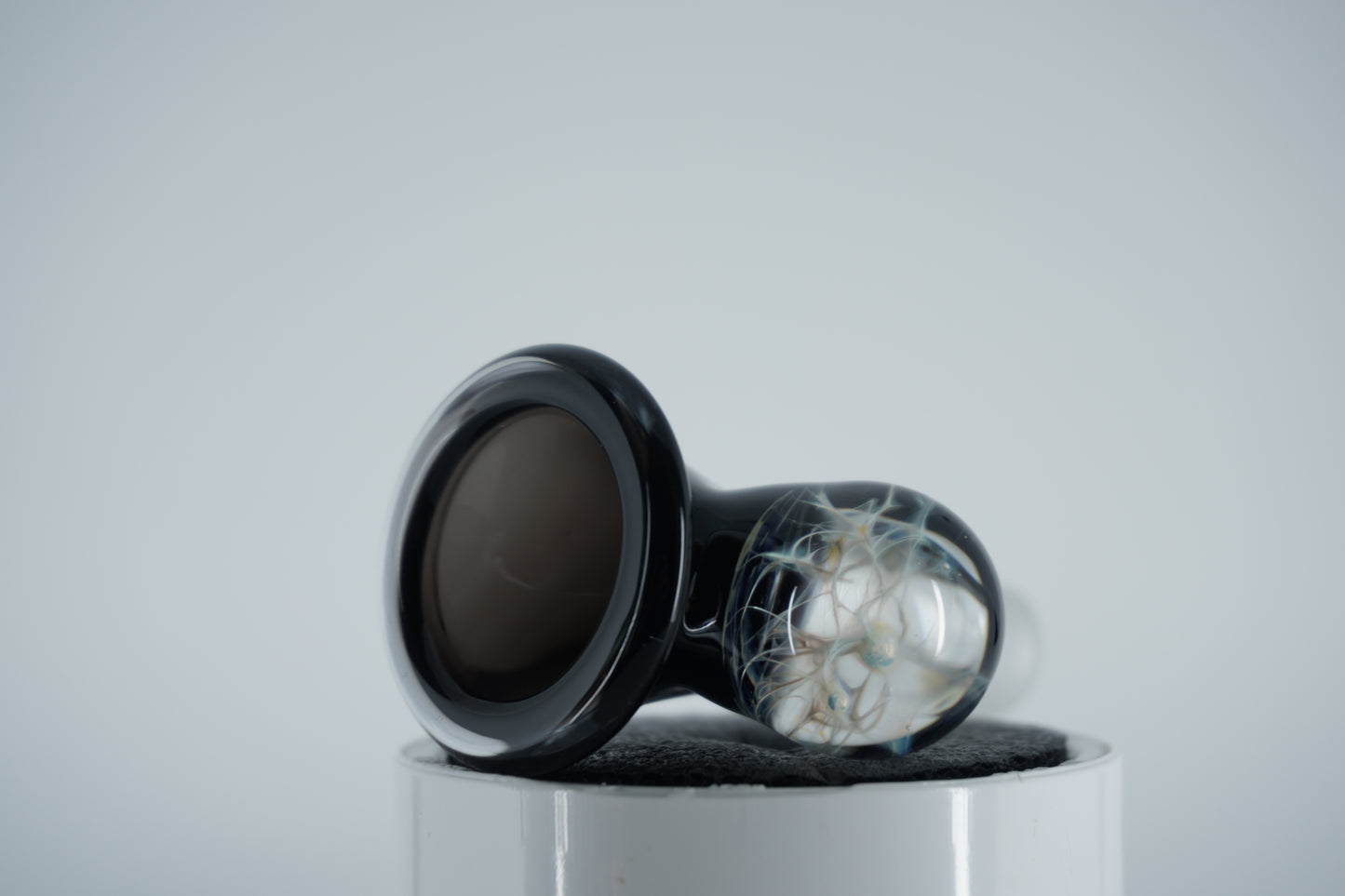14mm Slide - Black Marble (Maritime Glassworks)