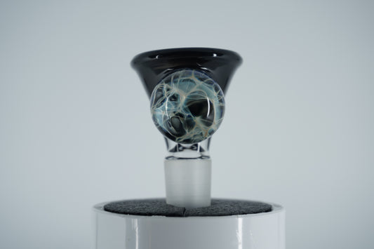 14mm Slide - Black Marble (Maritime Glassworks)
