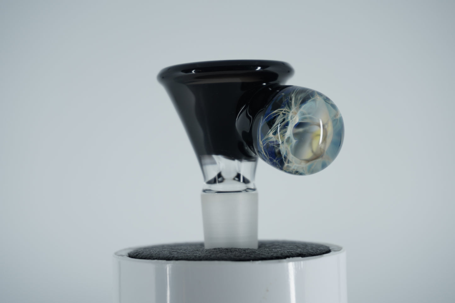 14mm Slide - Black Marble (Maritime Glassworks)