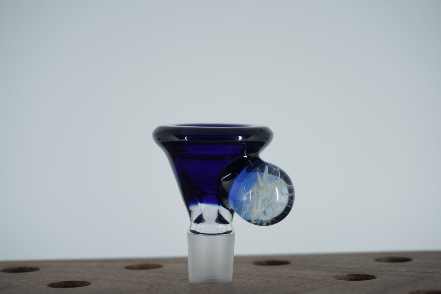 14mm Slide - Blue/Purple Marble (Maritime Glassworks)