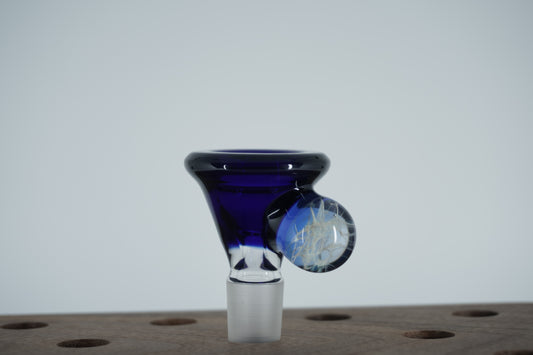 14mm Slide - Blue/Purple Marble (Maritime Glassworks)