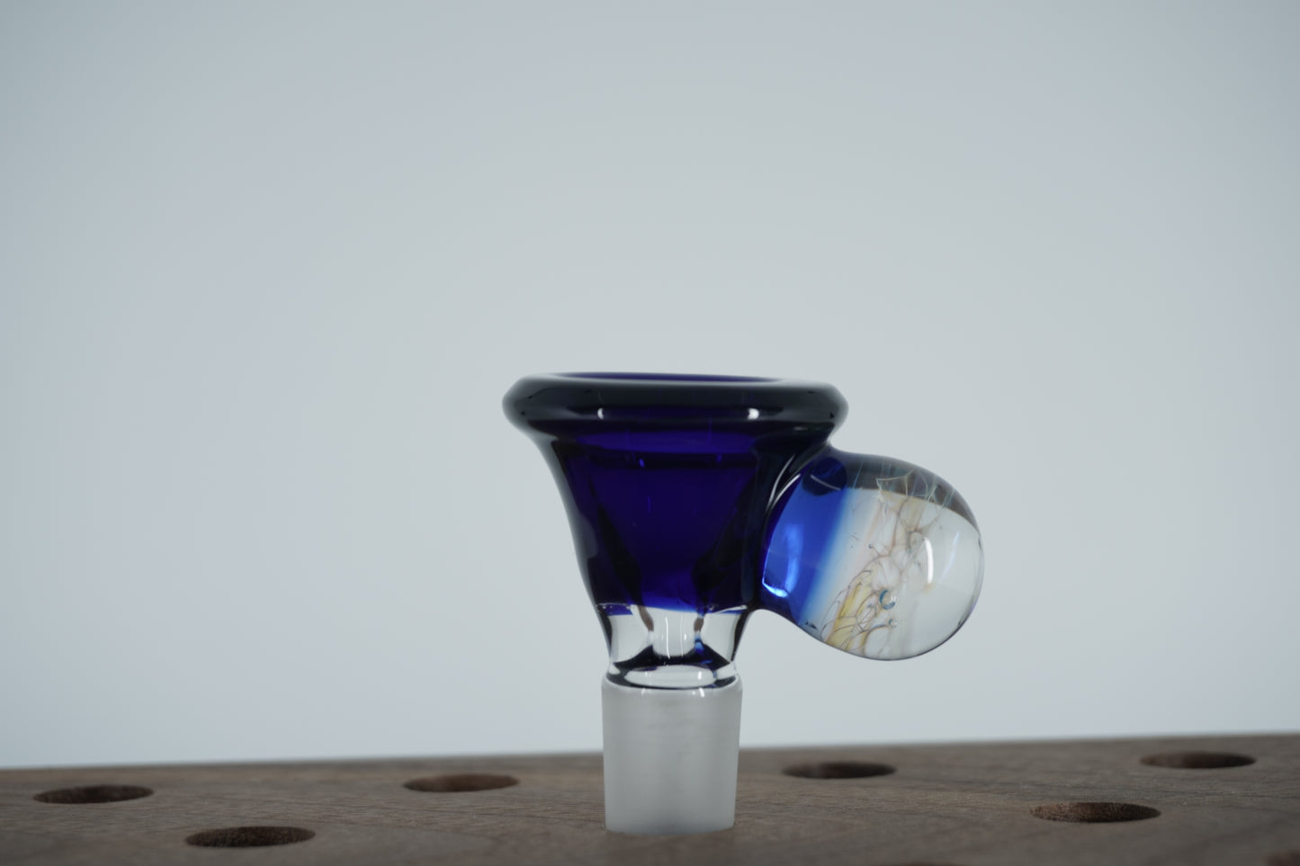 14mm Slide - Blue/Purple Marble (Maritime Glassworks)