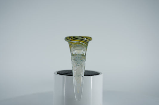 14mm Slide - Green/Yellow Claw (Maritime Glassworks)